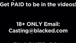 BLACKED - szőrös pinájú csajszi imádja a fekete farkat