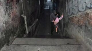 Csoki kurva keményen megrakva a favela domb urával a funk tánc után